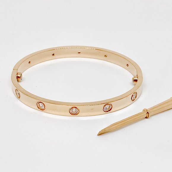 Rose Gold Infinity Love Bracelet - Picture 1 of 2